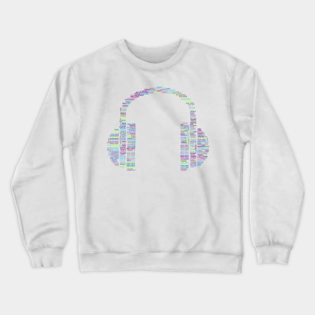 Headphones Crewneck Sweatshirt by Njuguman